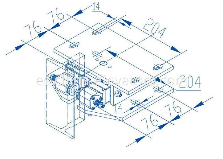 Dispositivo de sujeción de riel electromagnético RCD-1 para ascensores RCD-1 Electromagnetic Rail Clamping Device for Elevators